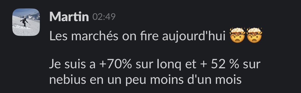 Martin : +70 % sur IonQ et +52 % sur Nebius en moins d'un mois