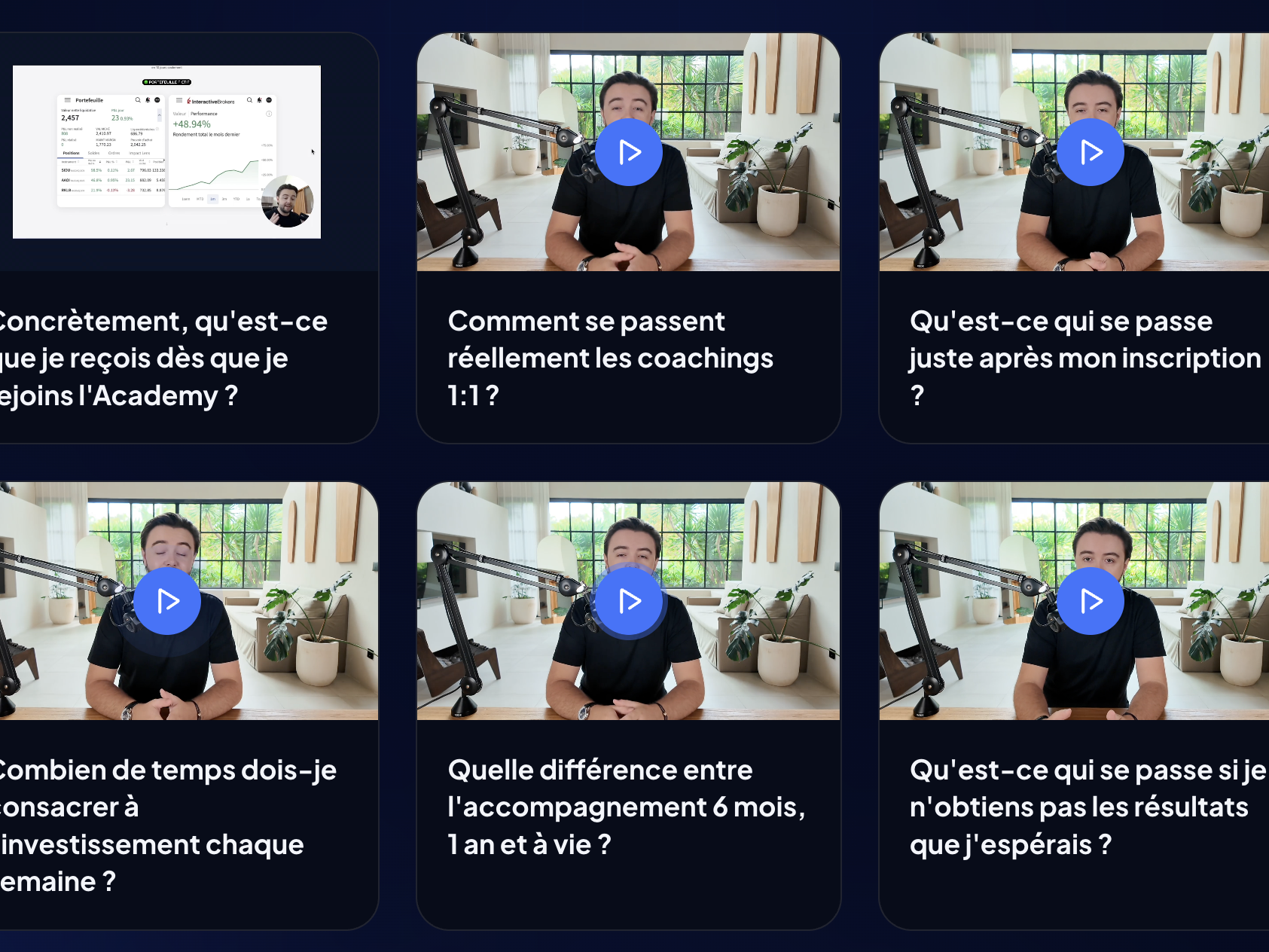 Aperçu de la FAQ en vidéos